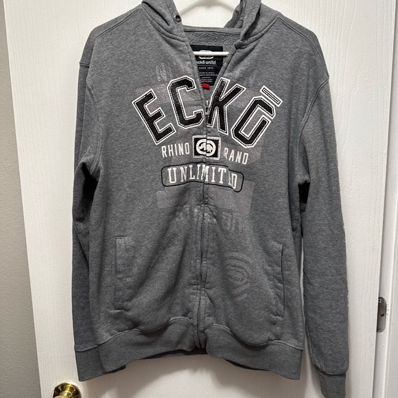 Ecko Unlimited Gray Hoodie Size Medium - Picture 1 of 4